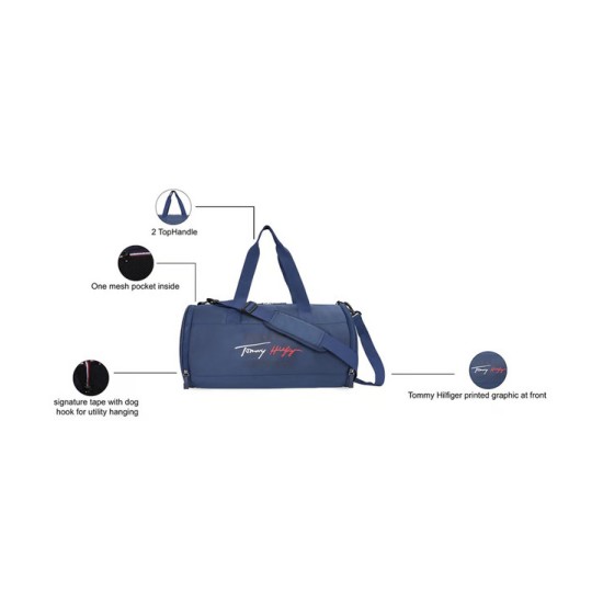 Tommy Hilfiger Unisex Freeman Gym Bag-NAVY