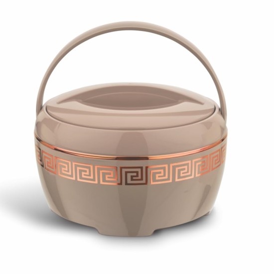 Asian Marco Inner Steel Casserole, 1800 ml, Rose Beige |PU Insulated| BPA Free | Odour Proof| Food Grade | Easy to Carry | Easy to Store | Ideal for Chapatti | Roti | Serving Casserole