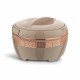 Asian Marco Inner Steel Casserole, 1800 ml, Rose Beige |PU Insulated| BPA Free | Odour Proof| Food Grade | Easy to Carry | Easy to Store | Ideal for Chapatti | Roti | Serving Casserole