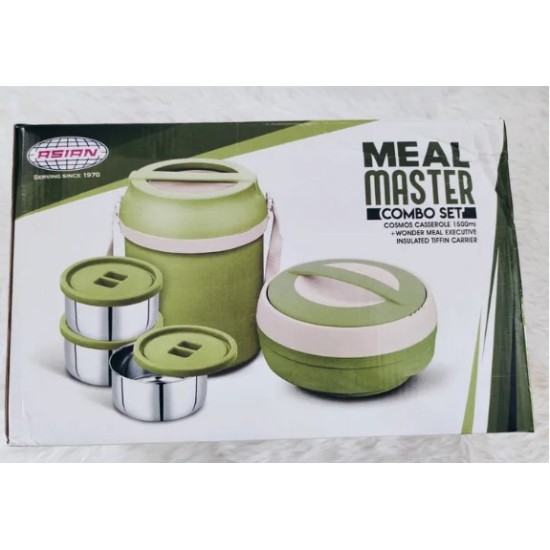 ASIAN MEAL MASTER COMBO SET - CASSEROLE AND TIFFING INNER WATTI X 3PCS