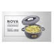 Asian Nova Inner Steel Casserole, 1600 ml, GREY |PU Insulated| BPA Free | Odour Proof| Food Grade | Easy to Carry | Easy to Store | Ideal for Chapatti | Roti | Serving Casserole