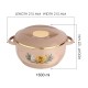 Asian Nova Inner Steel Casserole, 2500 ml, Rose Beige |PU Insulated| BPA Free | Odour Proof| Food Grade | Easy to Carry | Easy to Store | Ideal for Chapatti | Roti | Serving Casserole