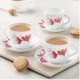 Larah by Borosil Belle Opalware Cup and Saucer Set of 12 pcs | Tea/Coffee Cups 140 ml | Microwave & Dishwasher Safe | Bone-Ash Free | Crockery Set Ideal for Daily Use & Gifting, White