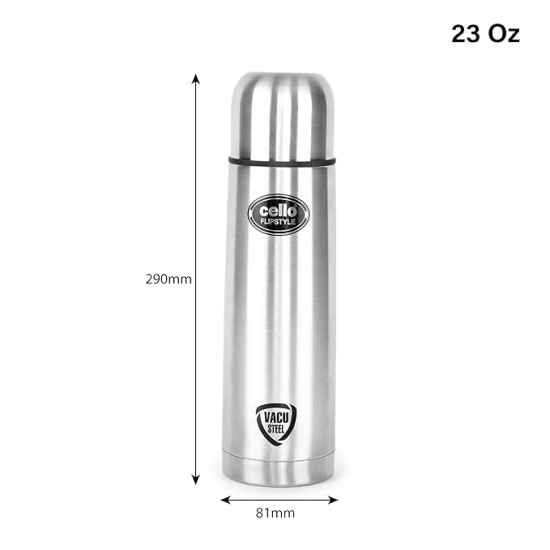 Cello Flipstyle Stainless Steel Vacuum Insulated Flask with Jacket 500ml