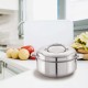 Cello Maxima Stainless Steel Double Walled Casserole, Insulated, 1350ml, 1 Unit, Silver,Solid