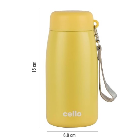 cello Mom Stainless Steel, Double Walled, Vacusteel Water Flask 350 ml