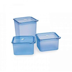 CELLO Avion Food Container Mini Set (Blue, 3 Pcs)