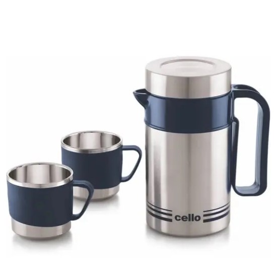 CELLO CAROLENE stainless steel tuff jug with 3PCS SET