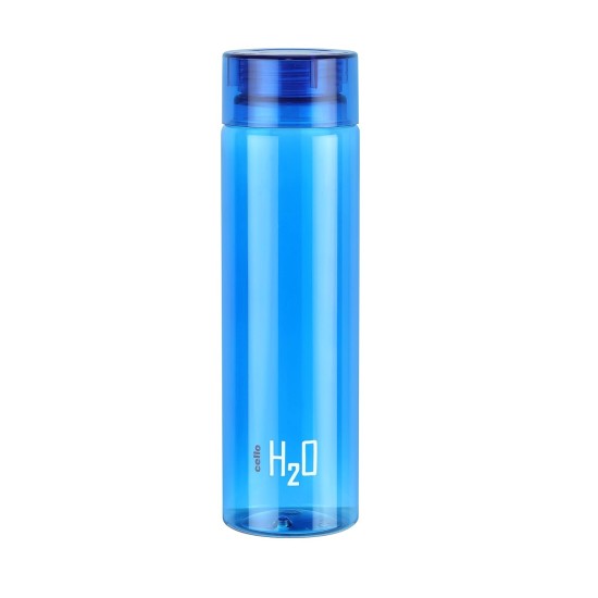 Cello H2O Unbreakable Plastic Bottle, 1 Litre, Blue, Pack of 1