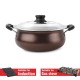 CELLO Non Stick Induction Compatible Gravy/Biryani Handi with Stainless Steel Lid, 1.5 Ltr, Brown, 1.5 Liter Visit the CELLO Store