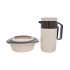 CELLO HI-Tea 2 Pcs Gift Set, Casserole (1 Litre) & Jug (1 Litre), Brown