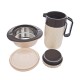 CELLO HI-Tea 2 Pcs Gift Set, Casserole (1 Litre) & Jug (1 Litre), Brown