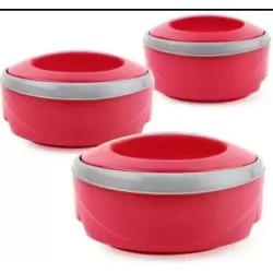 CELLO Hot Savor 3 Pcs Set (500/1000/1500) Pack of 3 Serve Casserole Set  (500 ml, 1000 ml, 1500 ml)