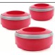 CELLO Hot Savor 3 Pcs Set (500/1000/1500) Pack of 3 Serve Casserole Set  (500 ml, 1000 ml, 1500 ml)