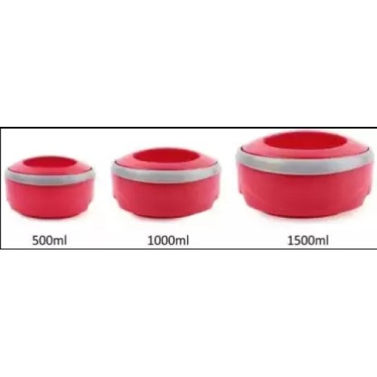 CELLO Hot Savor 3 Pcs Set (500/1000/1500) Pack of 3 Serve Casserole Set  (500 ml, 1000 ml, 1500 ml)