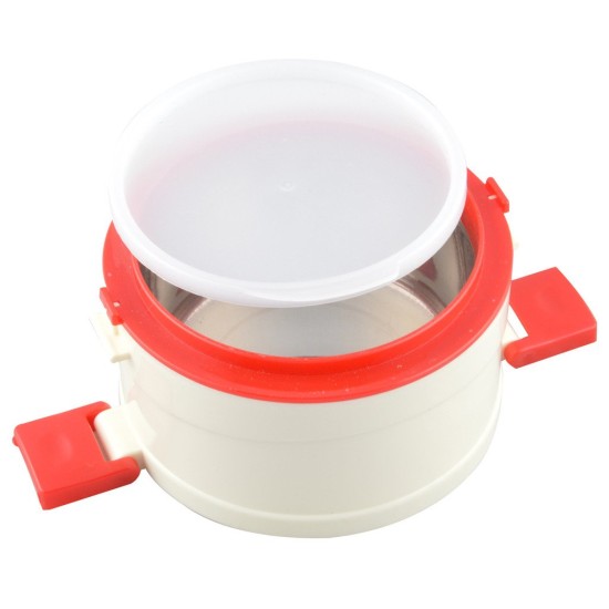 CELLO Plastic Merit 3 Insulated Food Carrier, Red, 500 milliliter