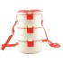 CELLO Plastic Merit 3 Insulated Food Carrier, Red, 500 milliliter