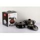 Cello Midas Insulated Hot Pot 3 pc Casserole Gift Set (500+1000+1500, Black)