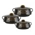 Cello Midas Insulated Hot Pot 3 pc Casserole Gift Set (500+1000+1500, Black)