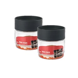 Cello Modustack Plastic Canister, Set of 2 Pcs