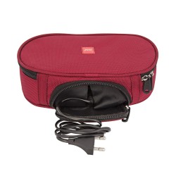 CELLO Proton Electric Stainless Steel Lunch Box, 2-Units, Maroon