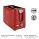 CELLO Quick 2 Slice Pop Up 300 Toaster (Red) 700 watts