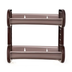 Cello Singapore Plastic Storage Shelf for Home & Office, Brown