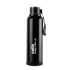 Cello Puro Steel-X Benz 900 | Leak Proof| Wide Mouth & Easy to Open | Insulated Inner Steel Outer Plastic Water Bottle | 730ml | Black