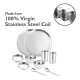 CELLO Steelox Stainless Steel Dinner Set, 12pcs, Silver