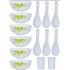 CELLO Opalware Soup Bowl Opalware Royal Set with Spoon & Salt & Pepper Pot  (Pack of 14, White)