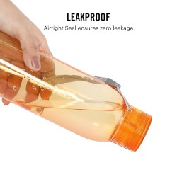 CELLO My Tag PET Water Bottle | 100% food grade | Leak proof and Break proof | Wide Mouth & Leakproof | Break proof & Food Grade Pet Bottle |1000ml | Assorted