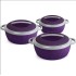 CELLO Wow Casserole Pack of 3 Thermoware Casserole Set  (500 ml, 1000 ml, 1500 ml)