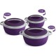 CELLO Wow Casserole Pack of 3 Thermoware Casserole Set  (500 ml, 1000 ml, 1500 ml)