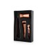 FnS 4 pcs Bar Tool Set in Rose Gold Finish with Box Packaging -Home Bartending Kit with Ice Tong, Peg Measure, Bottle Opener, Corkscrew