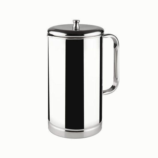 FnS Barista Stainless Steel Strong and Durable Water Pitcher/Jug | Rust-Resistant | Ideal for Water Storage | Dishwasher Safe | Elegant Design | Perfect for Home and Events (1.5 LTR)