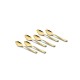 FnS Boston Gold Stainless Steel Tea Spoon (Set of 6) for Tea, Coffee and Spices