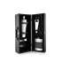 FnS Cheers Mini Bartender Cabinet 6 pcs Bar Set |1 Cocktail Shaker |1 Hip Flask|1 Waiter Knife |1 Dual Peg Jigger |1 Bottle Opener |1 Tong with Leatherette Cabinet Box