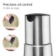 FNS Stainless Steel Elley Drip Free Oil and Vinegar Dispenser Set for Home and Kitchen Refillable Food Grade Safe- 320 ml each (Set of 2)