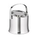 FNS Mirage Double Wall Stainless Steel Insulated Ice Bucket with Lid and Tongs, Great for Home, Cocktail Bar and Parties (1.25 LTR)