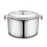 FNS Naples Stainless Steel Double Wall Insulated Designer Casserole with Lid | BPA Free | Ideal for Curry Rice Chappati | Easy to Carry | Easy to Store (1600 ml)