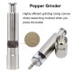 FnS Pigeon Premium Stainless Steel 2 in 1 Salt and Pepper Grinder, Original Pump & Grind Refillable, Modern Thumb Press Grinder