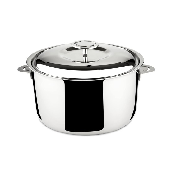 FNS Pinnacle Stainless Steel Double Wall Insulated Designer Casserole with Lid | BPA Free | Ideal for Curry Rice Chappati | Easy to Carry | Easy to Store (1600 ml)