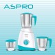 Havells Aspro Plus 500W White & Light Blue Mixer Grinder With 3 Jars