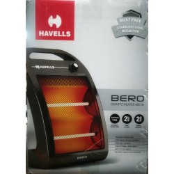 Havells Bero Quartz Heater Black 800 watt 2 Heat Settings 2 Year Product Warranty