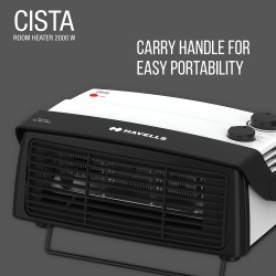 Havells Cista Room Heater, White, 2000 Watts