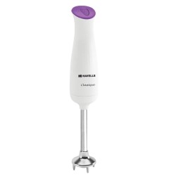 Havells Classique- S Low Noise 300 watt Hand Blender with Detachable Stainless Steel Stem, Double Bush,Copper Motor & 2 Years Warranty(Violet and white)