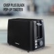 Havells Crisp Plus 750 Watts Pop up Toaster (Black)