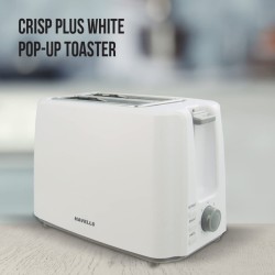 Havells Crisp Plus Pop-Up Toaster, White, 750 Watts