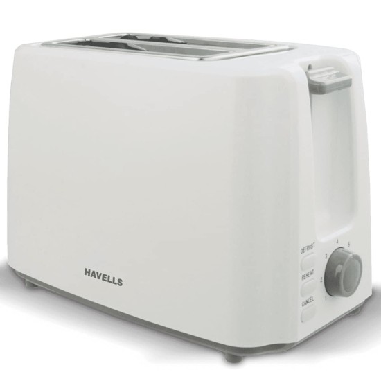 Havells Crisp Plus Pop-Up Toaster, White, 750 Watts