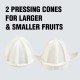 Havells Citrus Press 30 Watt (0.5 L) Juicer With 2 Different Sized Pressing Cones, Transparent Dust Cover Lid, 2 Two Pulp Filters & 2 Year Motor Warranty (White), 30 Watt